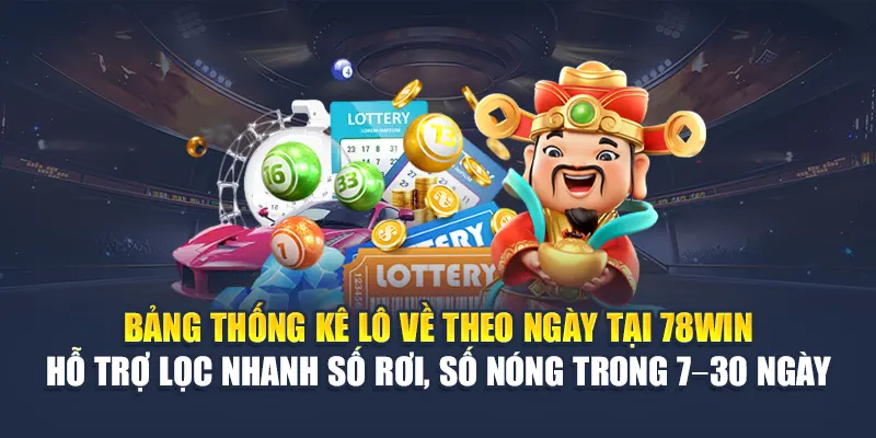 Lô Về Theo Ngày 78WIN Với Bảng Thống Kê Chi Tiết Nhất 4 Bảng thống kê lô về theo ngày tại 78WIN hỗ trợ lọc nhanh số rơi, số nóng trong 7–30 ngày