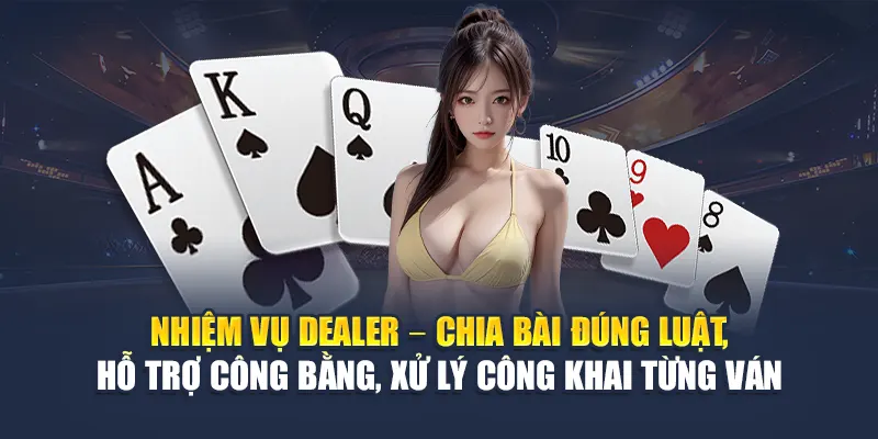 Dealer Casino Là Gì? Nhiệm Vụ Và Cách Làm Việc Tại 78WIN 5 Nhiệm vụ dealer – Chia bài đúng luật, hỗ trợ công bằng, xử lý công khai từng ván